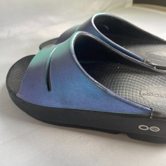 OOFOS OOahh Luxe ATLANTIS Slide Sandal - Picture 3 of 4